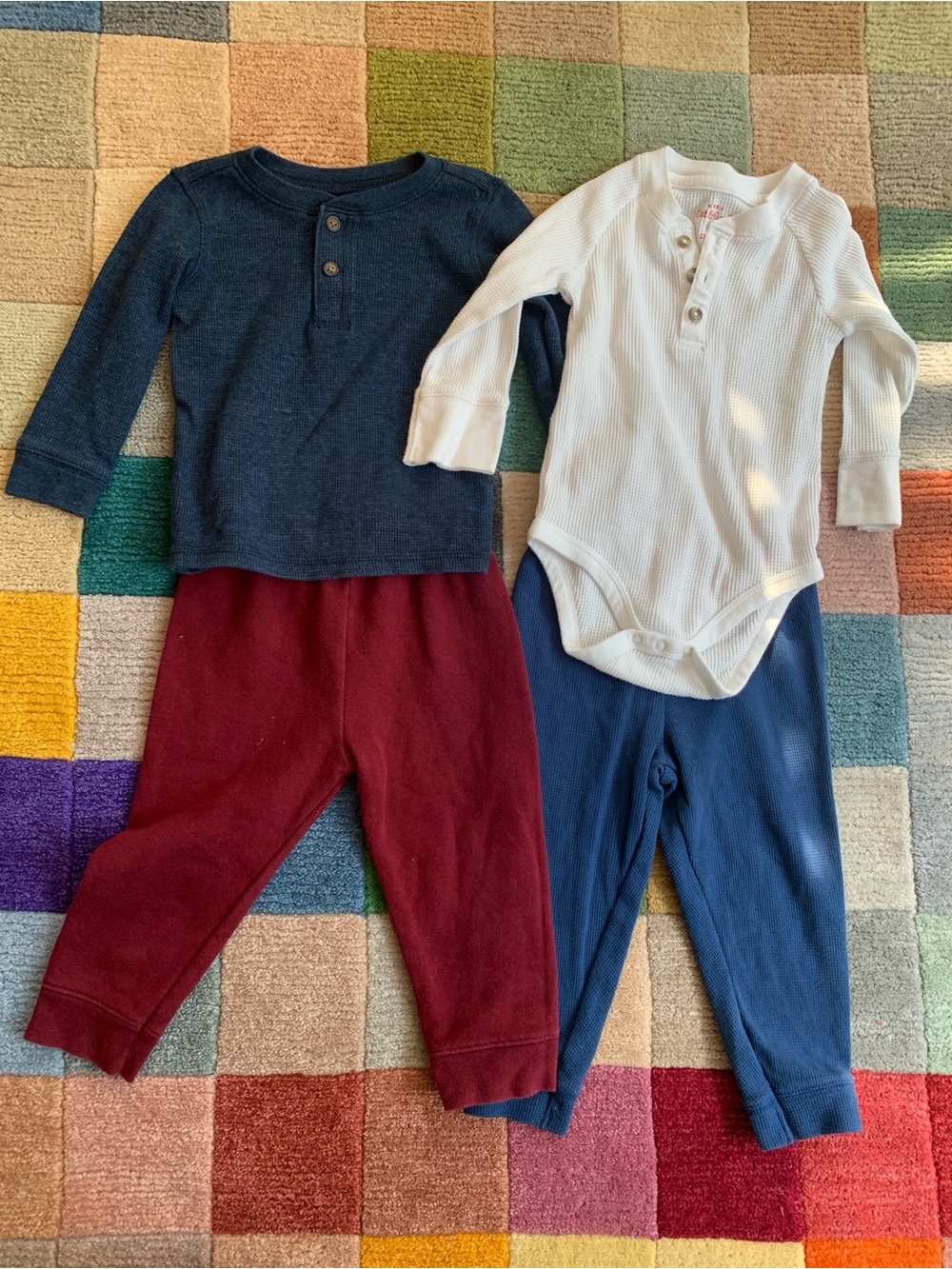 18M Long Sleeve Bundle Red, White, and Blue
